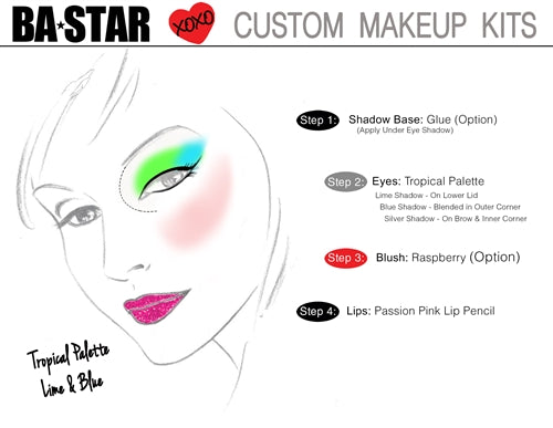 Tropical Eye Shadow & Passion Pink Lip Kit