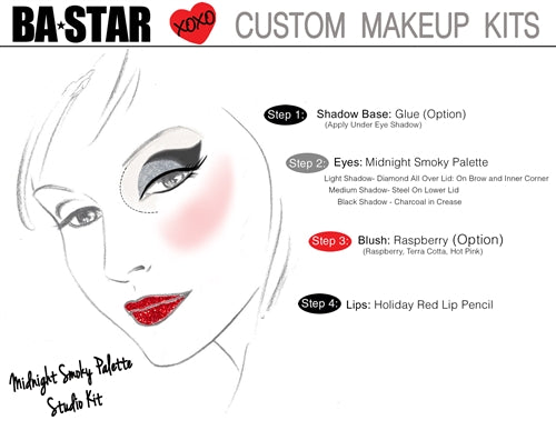 Smoky Midnight + Holiday Red Lip (2 Pc)