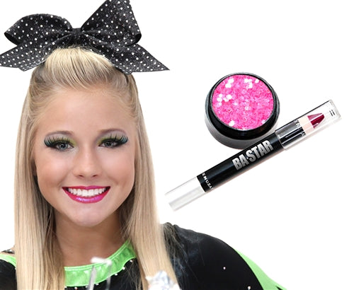 Smudge Proof Passion Pink Lip Pencil + Hot Pink Glitter
