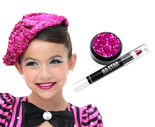 You're On Fire! Magenta Glitter Lip