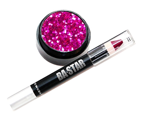 You're On Fire! Magenta Glitter Lip