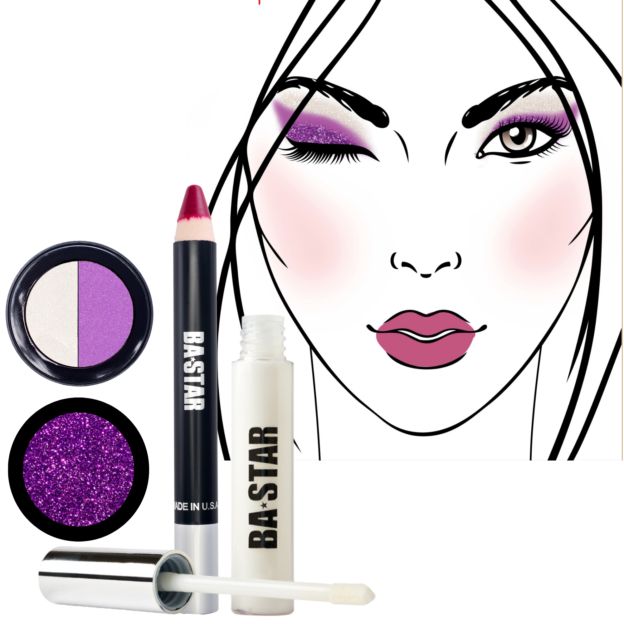 Posh & Purple Glitter
