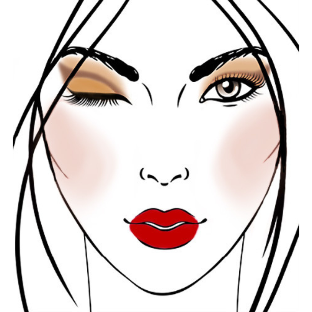 Spicy Natural + Pow Red Lip